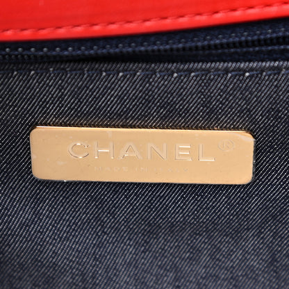 Chanel Lambskin CC Mania Flap Bag Red 5 of 11