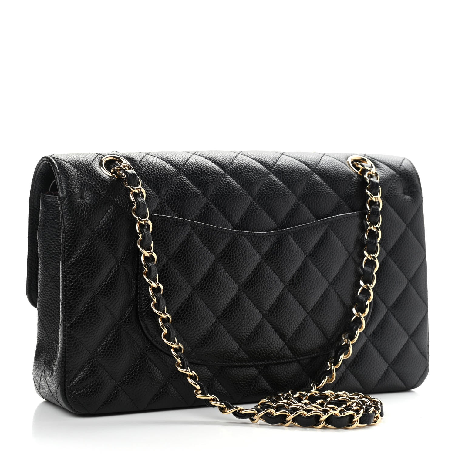 Chanel Caviar Quilted Medium Double Flap Black 3 of 14