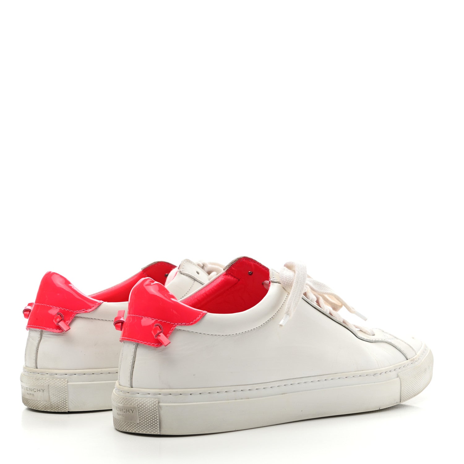 Givenchy Calfskin Mens Urban Street Sneakers 40 Neon Pink 4 of 12