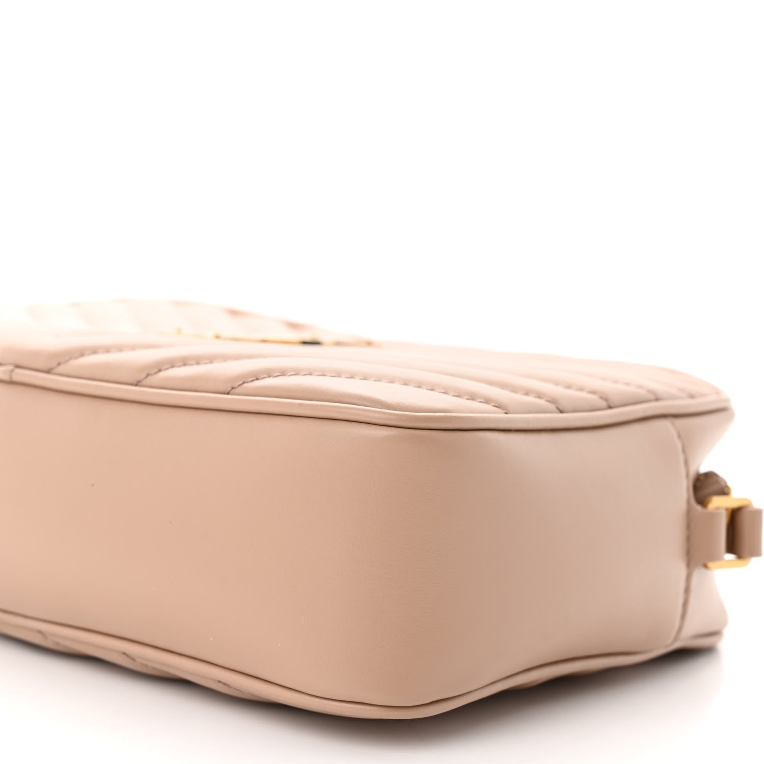 Saint Laurent Calfskin Matelasse Monogram Lou Camera Bag Dark Beige 10 of 11