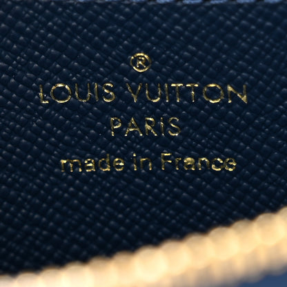 Louis Vuitton Denim Monogram Jacquard Zippy Coin Purse Bleu 7 of 9
