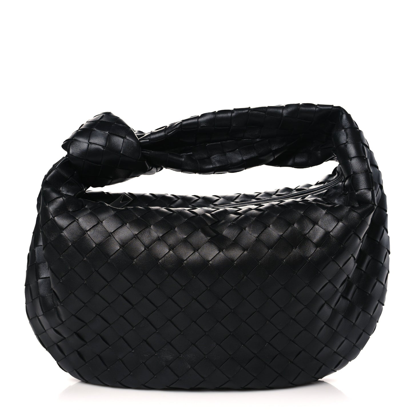 Nappa Intrecciato Teen Jodie Hobo Black