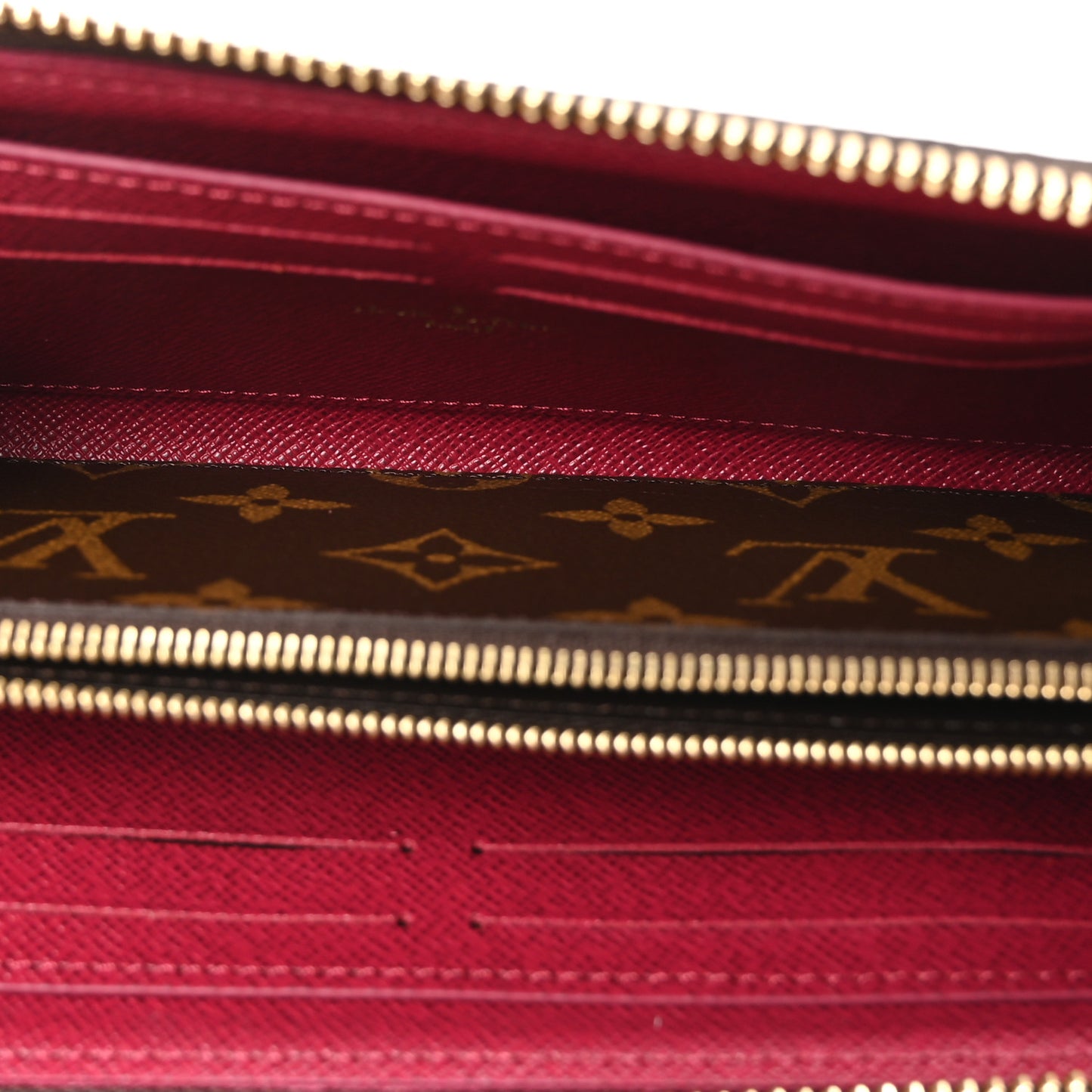 Monogram Clemence Wallet Fuchsia