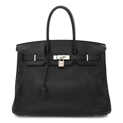 Hermes Taurillon Clemence Birkin 35 Black 1 of 11