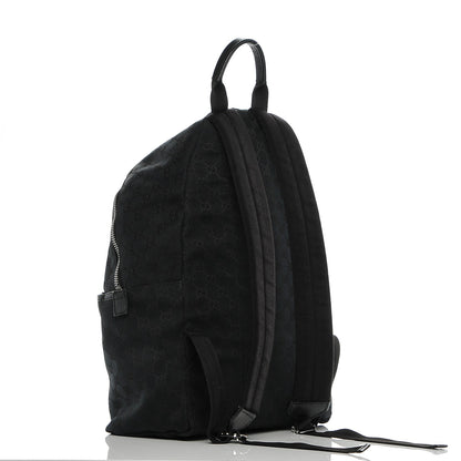 Gucci GG Monogram Web Medium Classic Backpack Black 2 of 10