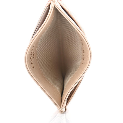 Chanel Metallic Lambskin Quilted CC Card Holder Gold 4 of 4
