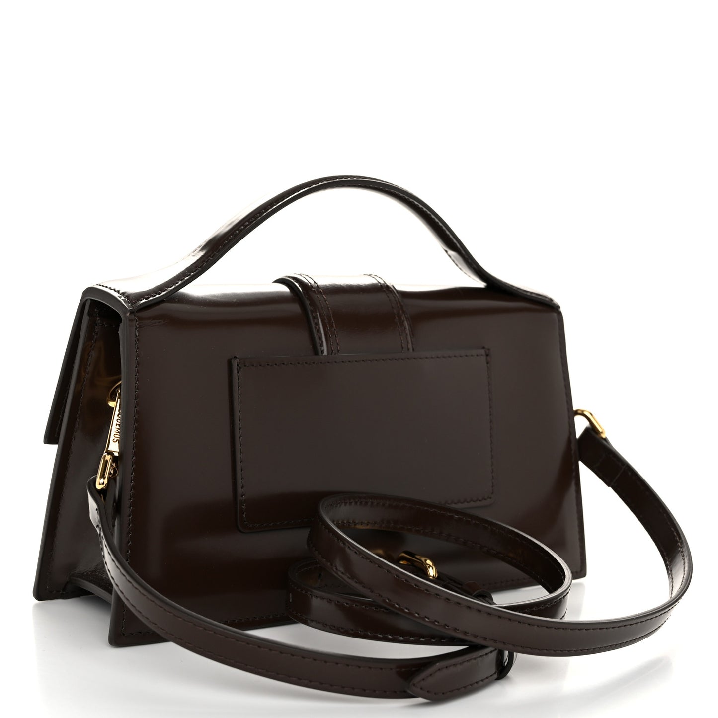 Glazed Calfskin Le Grand Bambino Midnight Brown