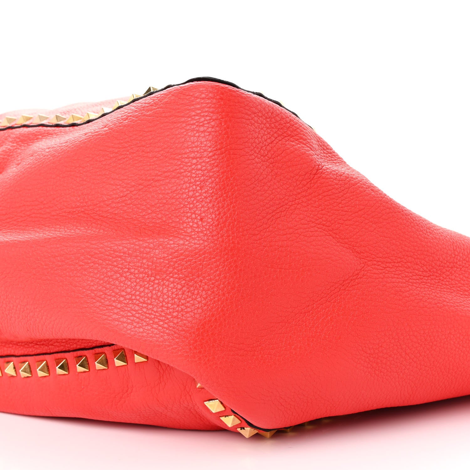 Valentino Garavani Pebbled Calfskin Medium Rockstud Reversible Tote Light Cuir Rosso Valentino 15 of 15