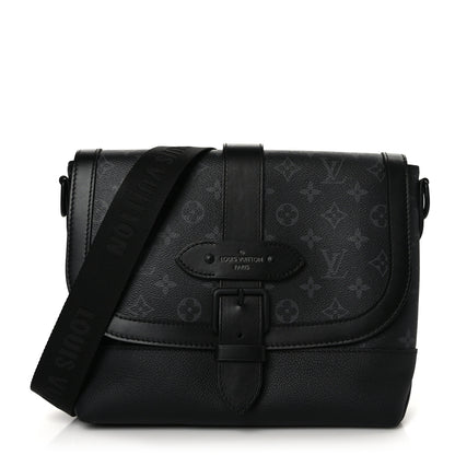 Louis Vuitton Monogram Eclipse Saumur Messenger NV Black 1 of 7