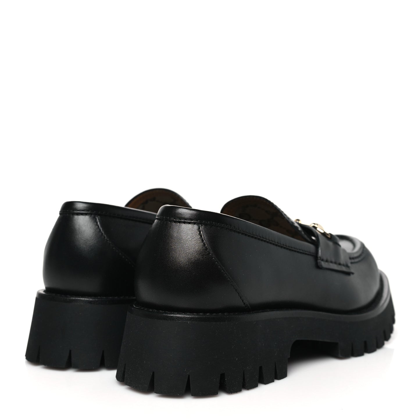 Real Betis Glamour Calfskin Horsebit Womens Mocassin Loafers 39 Black