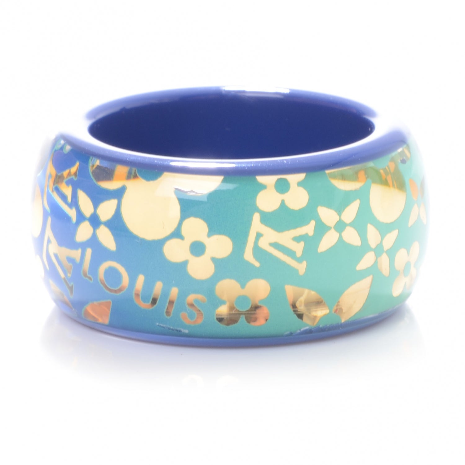 Louis Vuitton Resin Tropical Cocktail Ring Blue Large 7.5 3 of 5