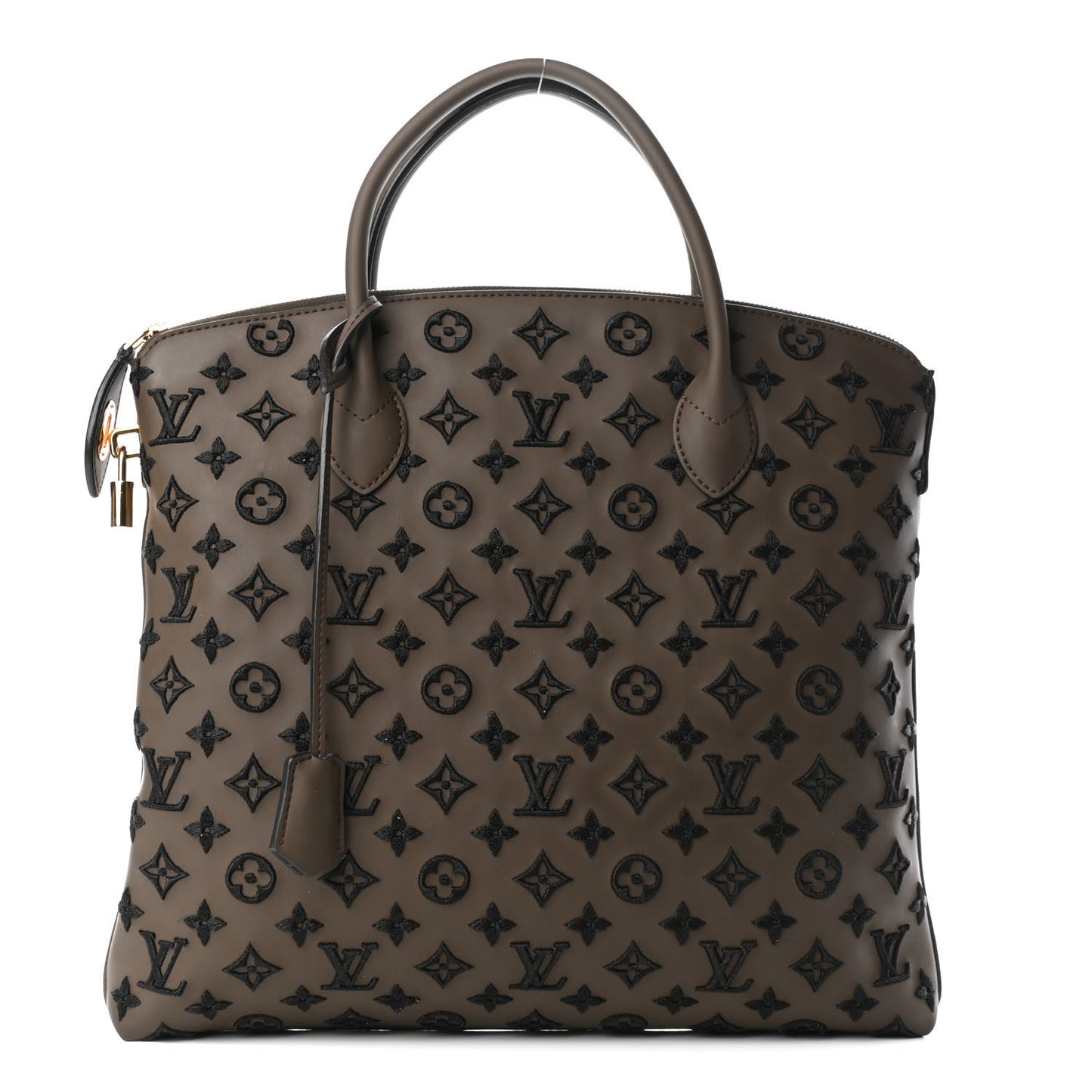 Monogram Addiction Vertical Lockit MM Brown