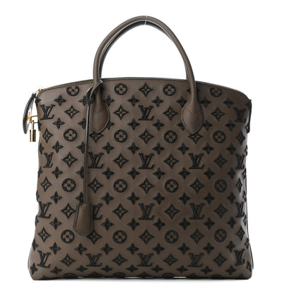 Louis Vuitton Monogram Addiction Vertical Lockit MM Brown 1 of 4