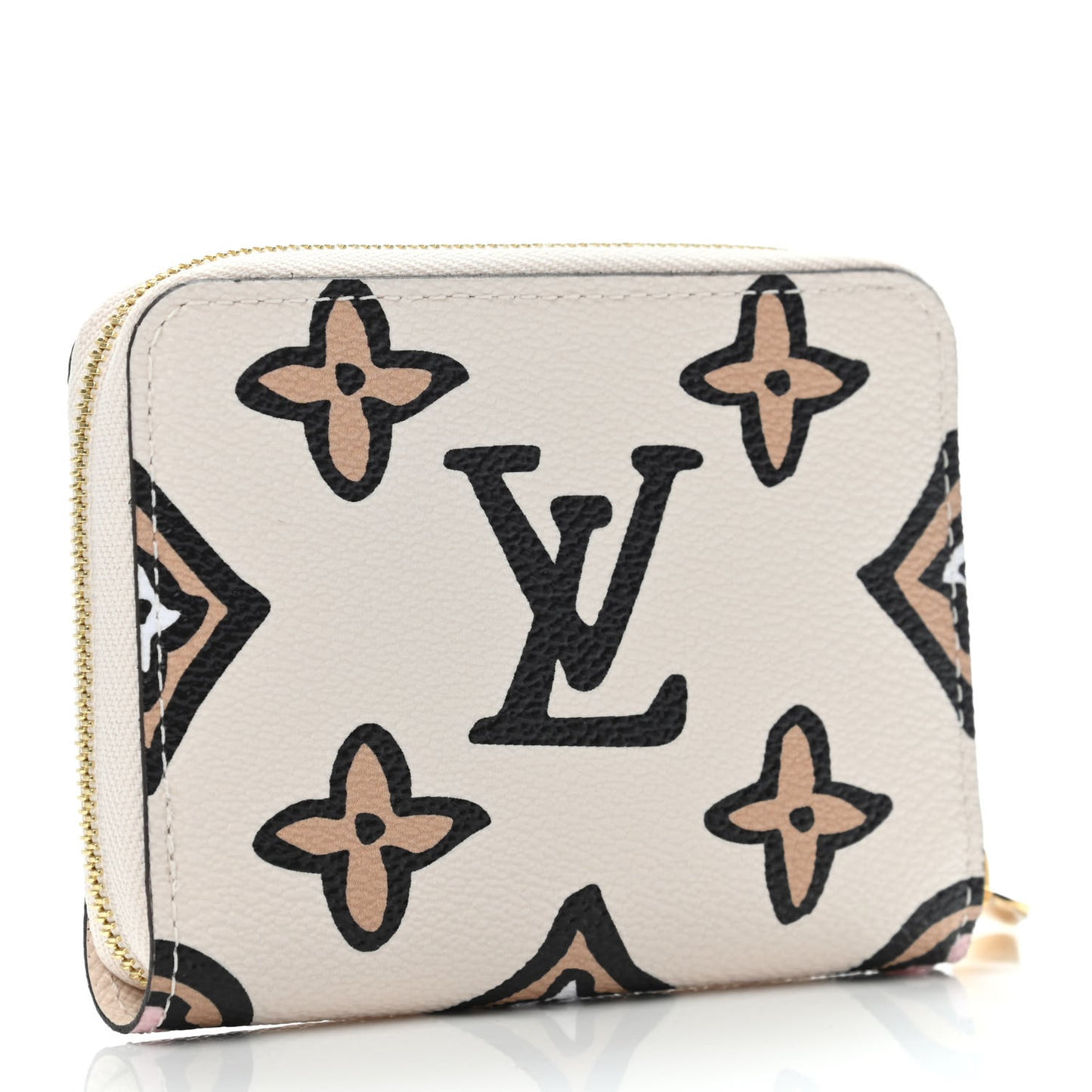 Monogram Giant Wild At Heart Zippy Coin Purse Creme
