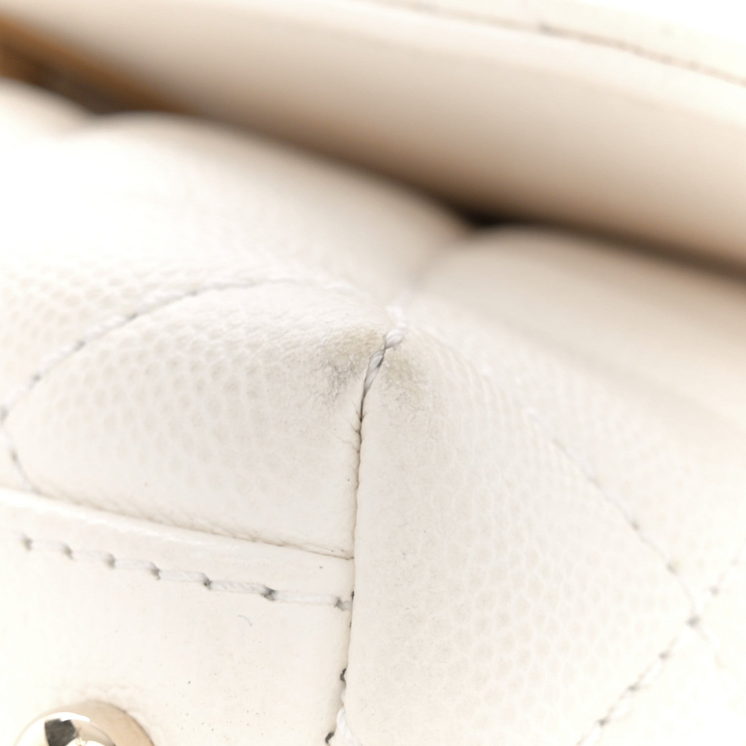 Chanel Caviar Quilted Extra Mini Coco Handle Flap White 12 of 14