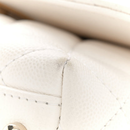 Chanel Caviar Quilted Extra Mini Coco Handle Flap White 12 of 14