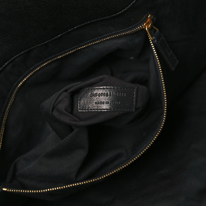 Saint Laurent Lambskin Quilted Maxi Icare Shopping Tote Black 7 of 12