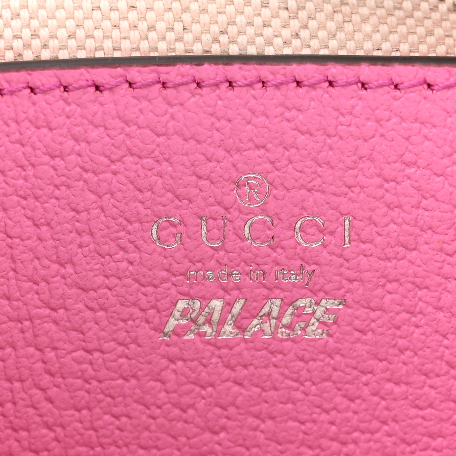Gucci X PALACE GG Supreme Monogram Palace Textured Dollar Calfskin