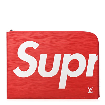 Louis Vuitton X SUPREME Epi Pochette Jour GM Red 1 of 8
