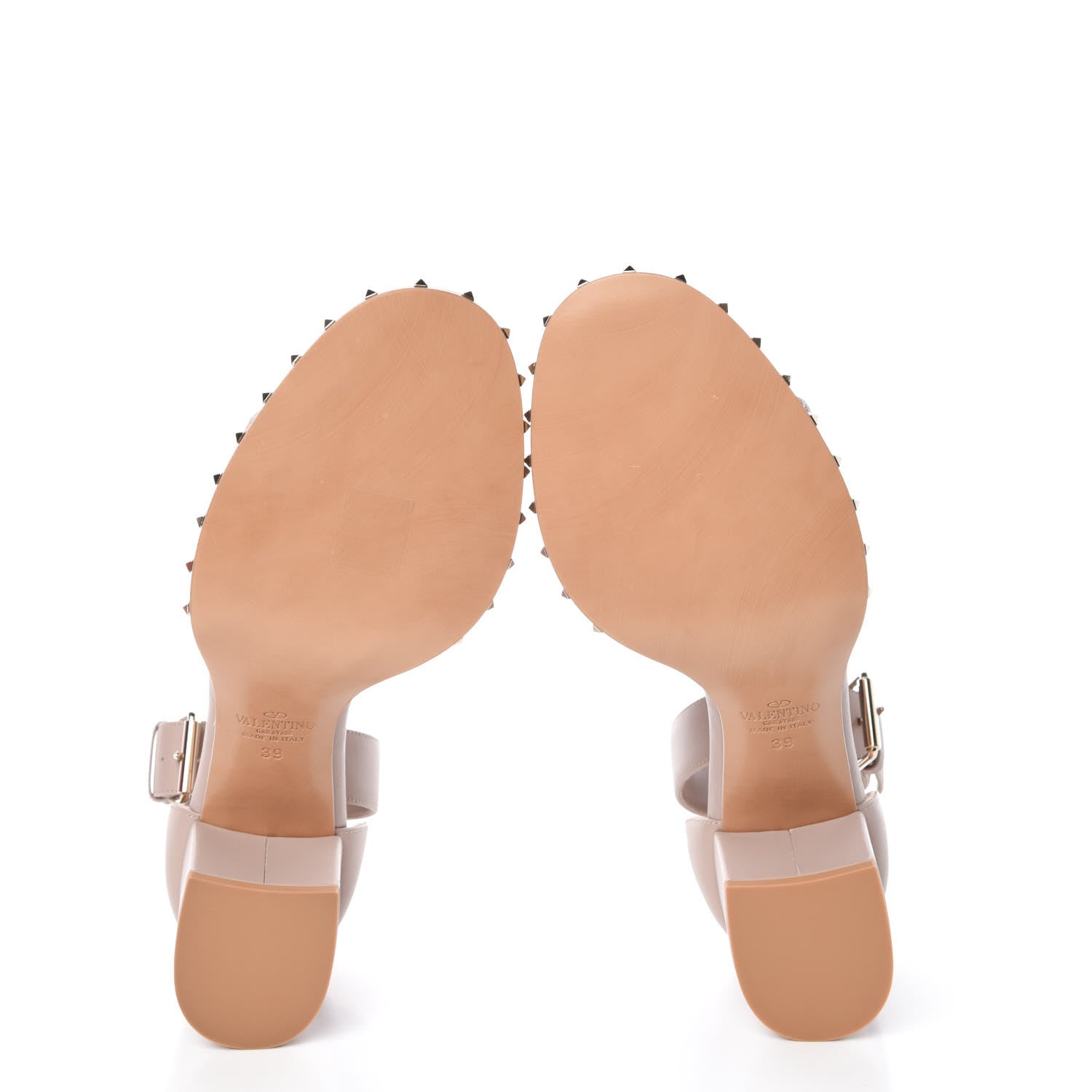 Valentino Garavani Nappa Soul Rockstud 65mm Sandals 39 Poudre 5 of 11