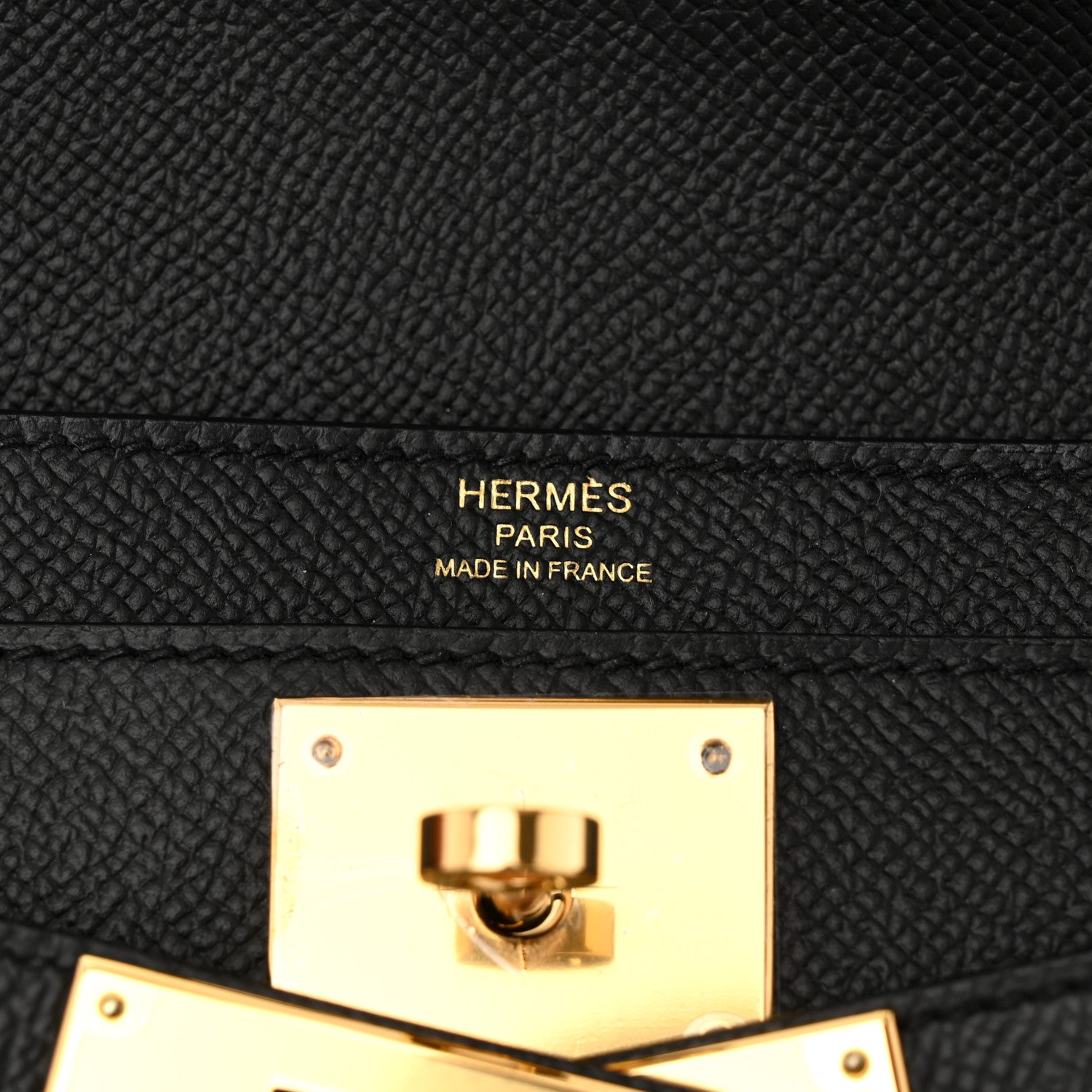 Hermes Epsom Kelly Depeches 25 Pouch Black 6 of 11