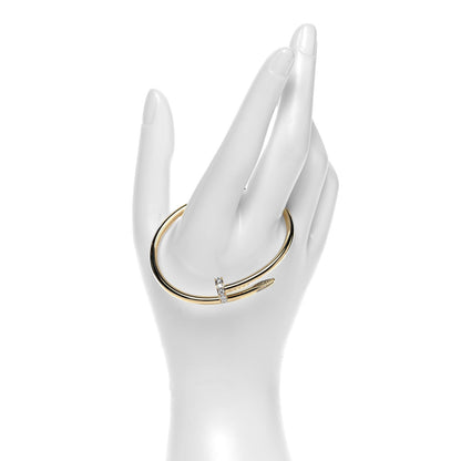 Cartier 18K Yellow Gold Diamond Juste Un Clou Bracelet 16 3 of 10