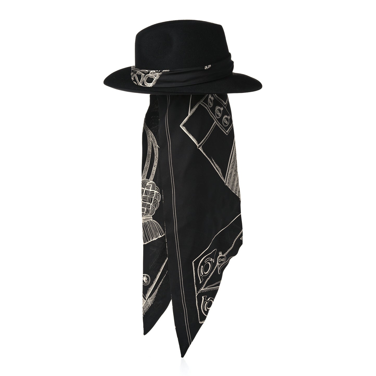 Feutre Silk Zouaves et Dragons Finesse Dahlia Hat Black