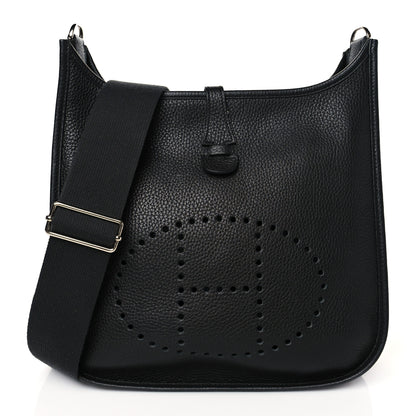 Hermes Taurillon Clemence Evelyne III PM Black 1 of 10