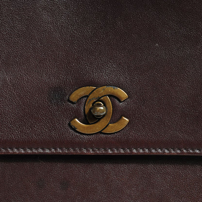 Chanel Calfskin Shoulder Bag Brown 6 of 11