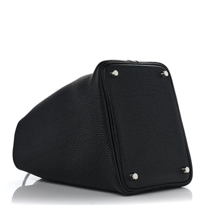 Hermes Taurillon Clemence Picotin Lock 18 PM Black 3 of 8
