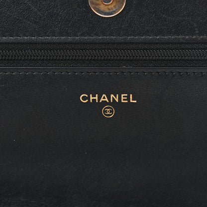 Chanel Caviar Quilted Boy Wallet On Chain WOC Black 6 of 15