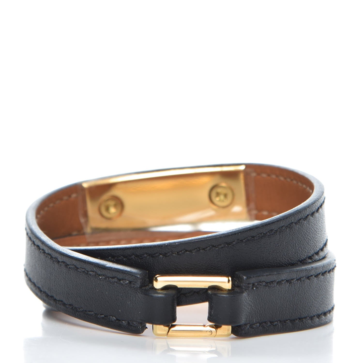 Hermes Swift Rivale Double Tour Bracelet S Black 3 of 7