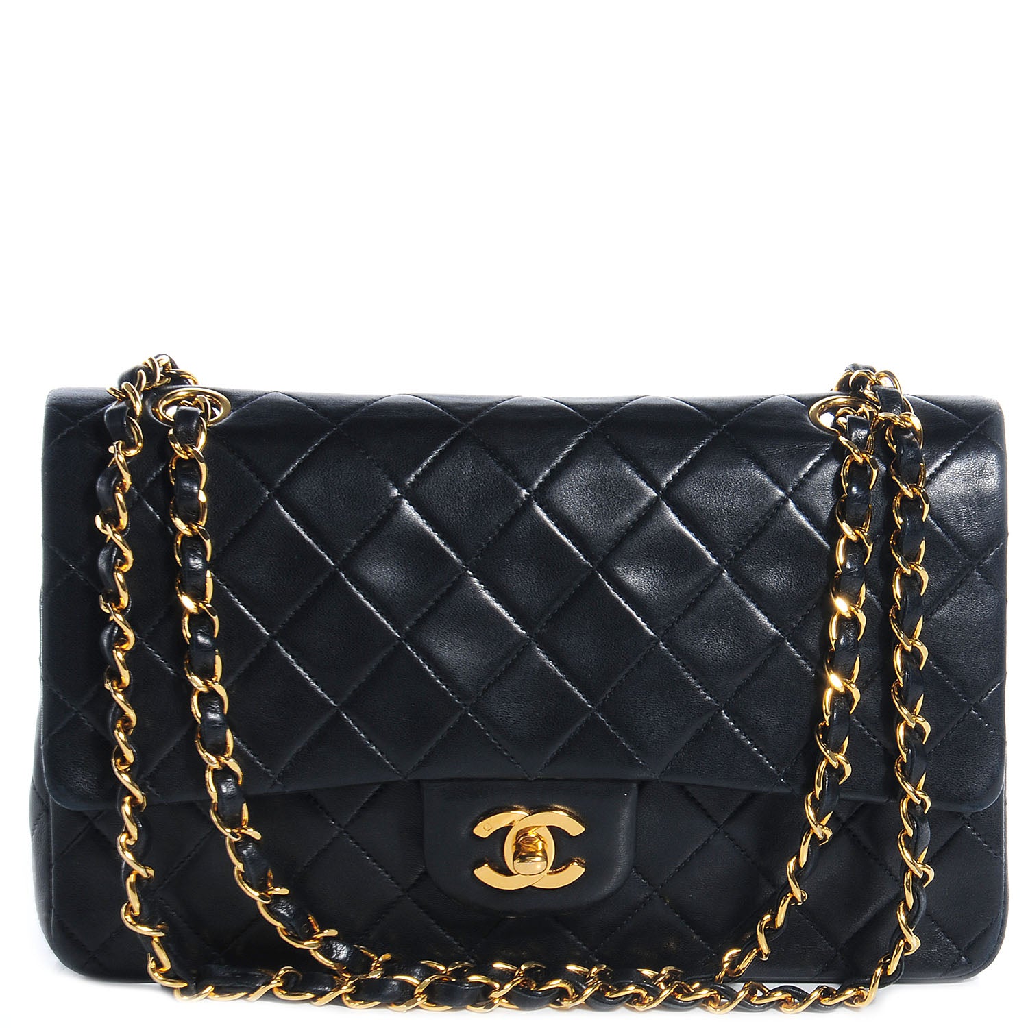 Chanel Lambskin Medium Double Flap Black 1 of 8