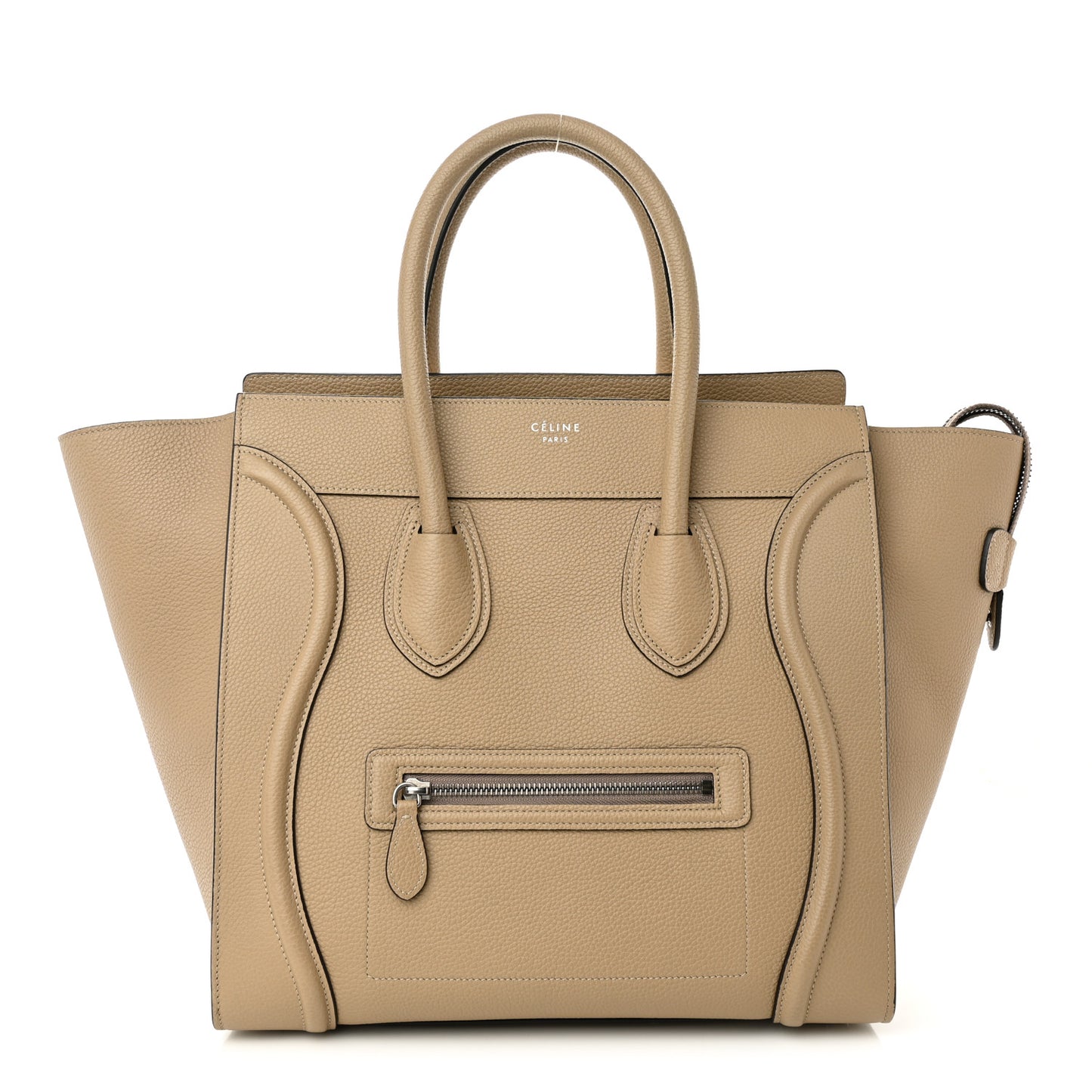 Drummed Calfskin Mini Luggage Dune