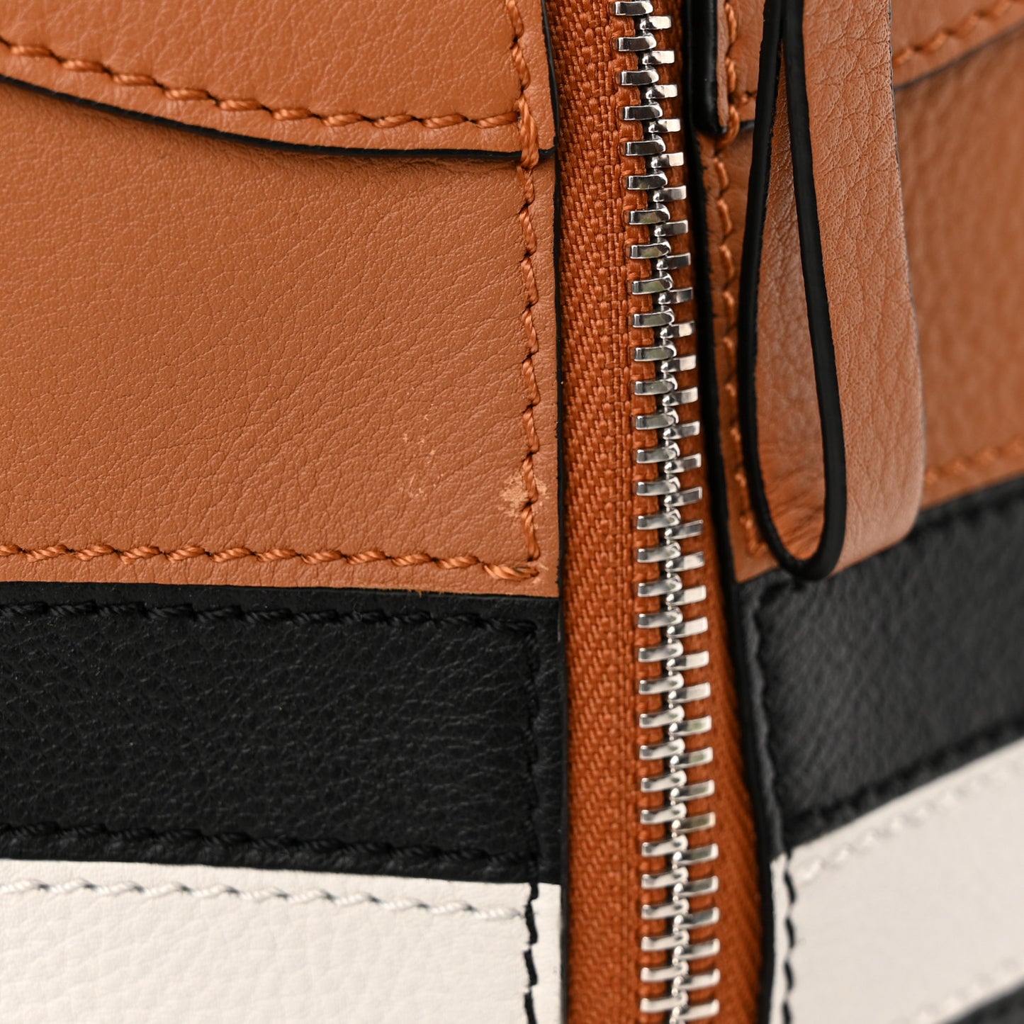 Calfskin Marine Stripe Small Hammock Shoulder Bag Tan