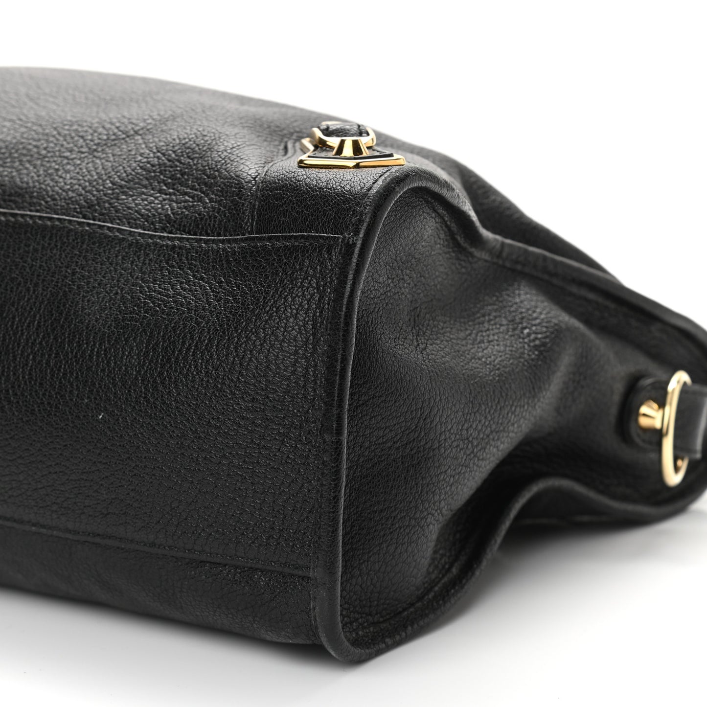 Chevre Gold Metallic Edge Hardware City Black