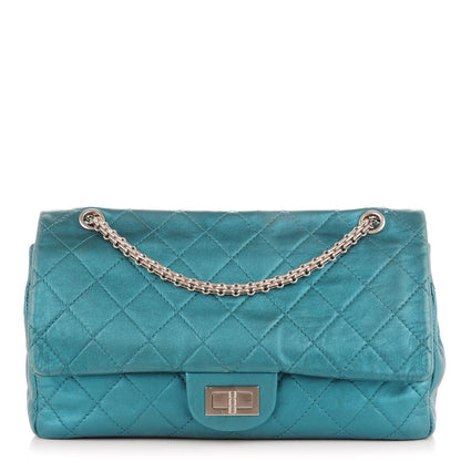 Chanel Metallic Calfskin Quilted 2.55 Reissue 227 Flap Turquoise 1 of 10