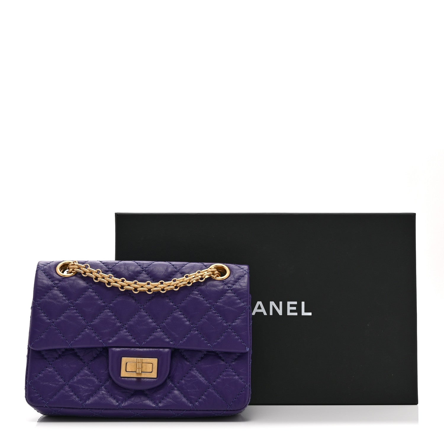 【新品・保証カードあり！】CHANEL ムートンバッグ　パープル CHANEL（シャネル） ココマーク ショルダーバッグ ムートン パープル