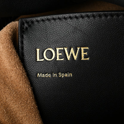 Loewe Mellow Nappa Donut Chain Mini Flamenco Knot Clutch Black 6 of 9