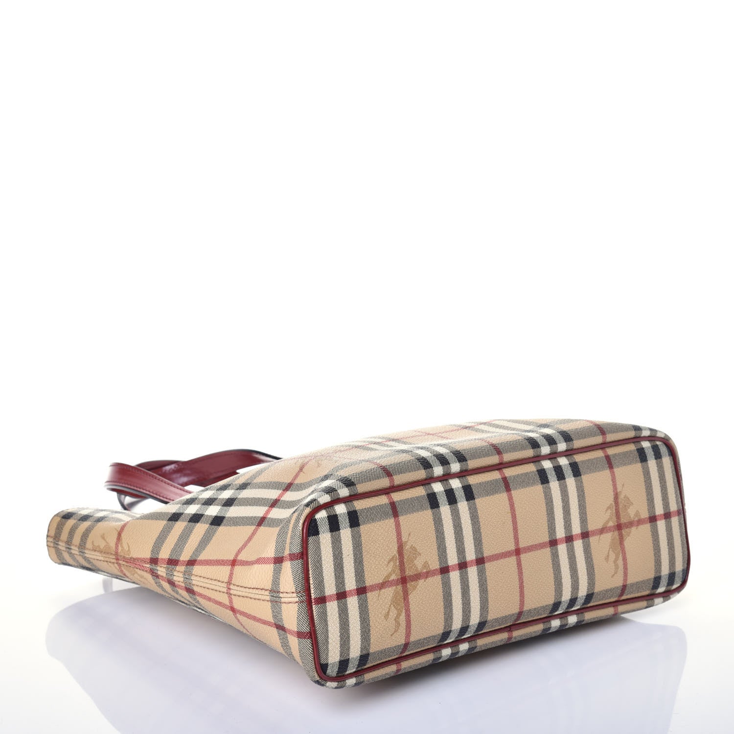 Burberry Haymarket Check Medium Tote Red 4 of 9