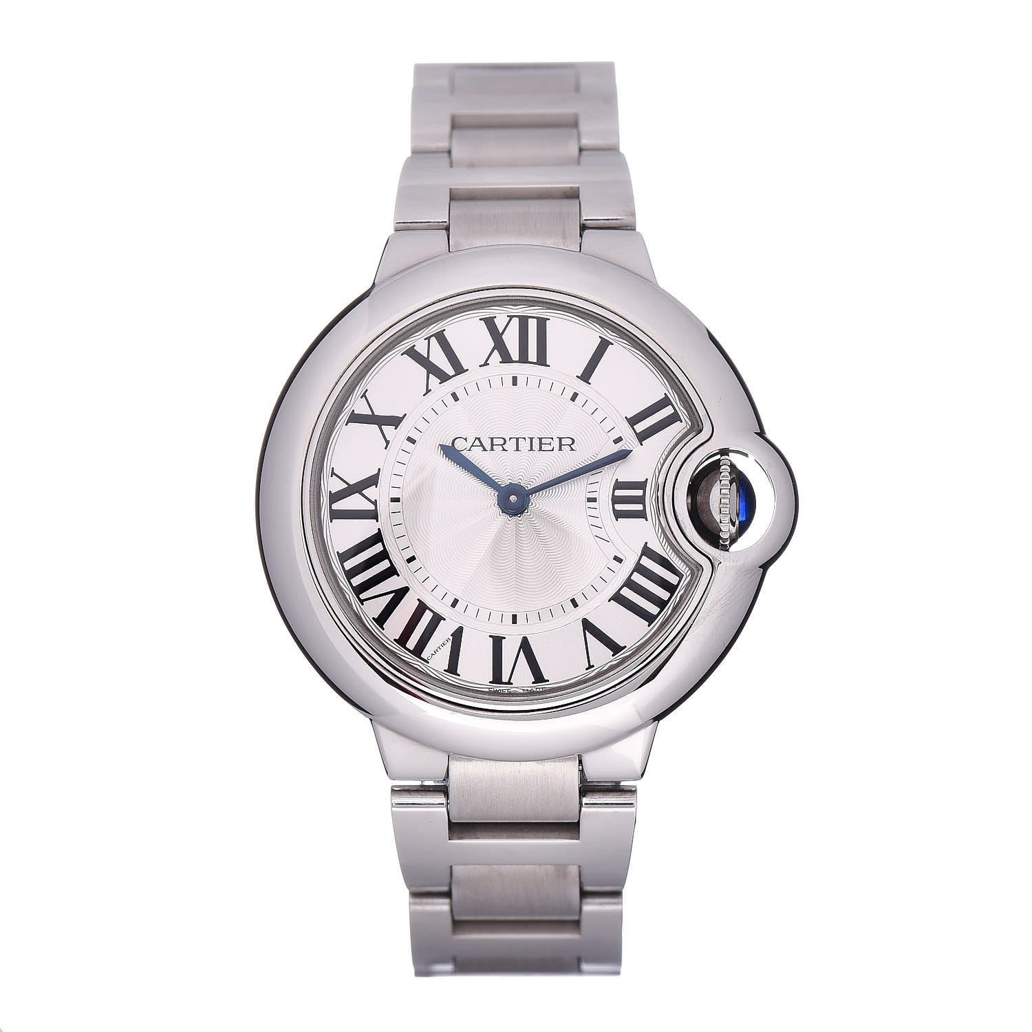 Cartier Stainless Steel 33mm Ballon Bleu De Quartz Watch 1 of 5