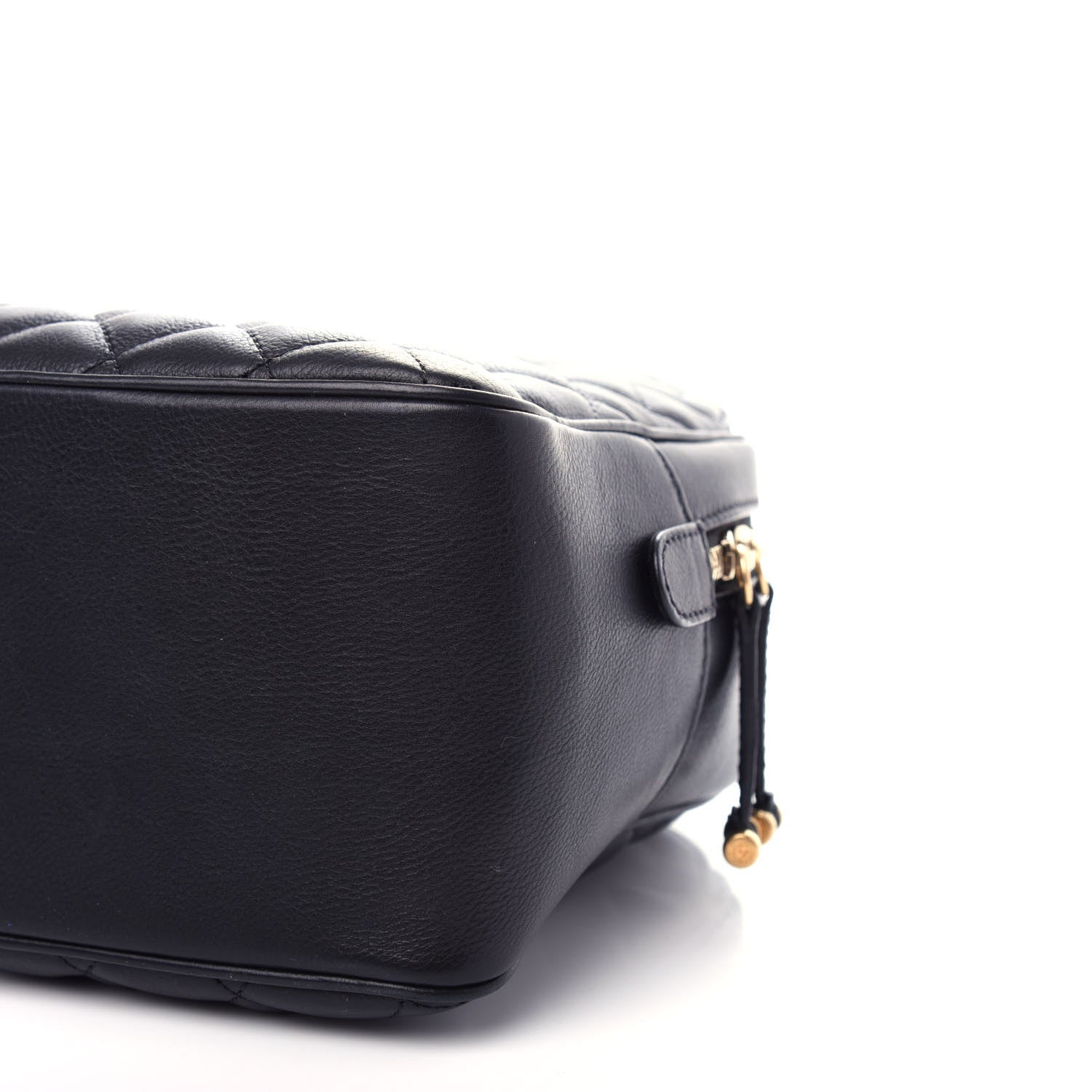 Chanel Calfskin Quilted CC Medium Vanity Case Black 9 of 11