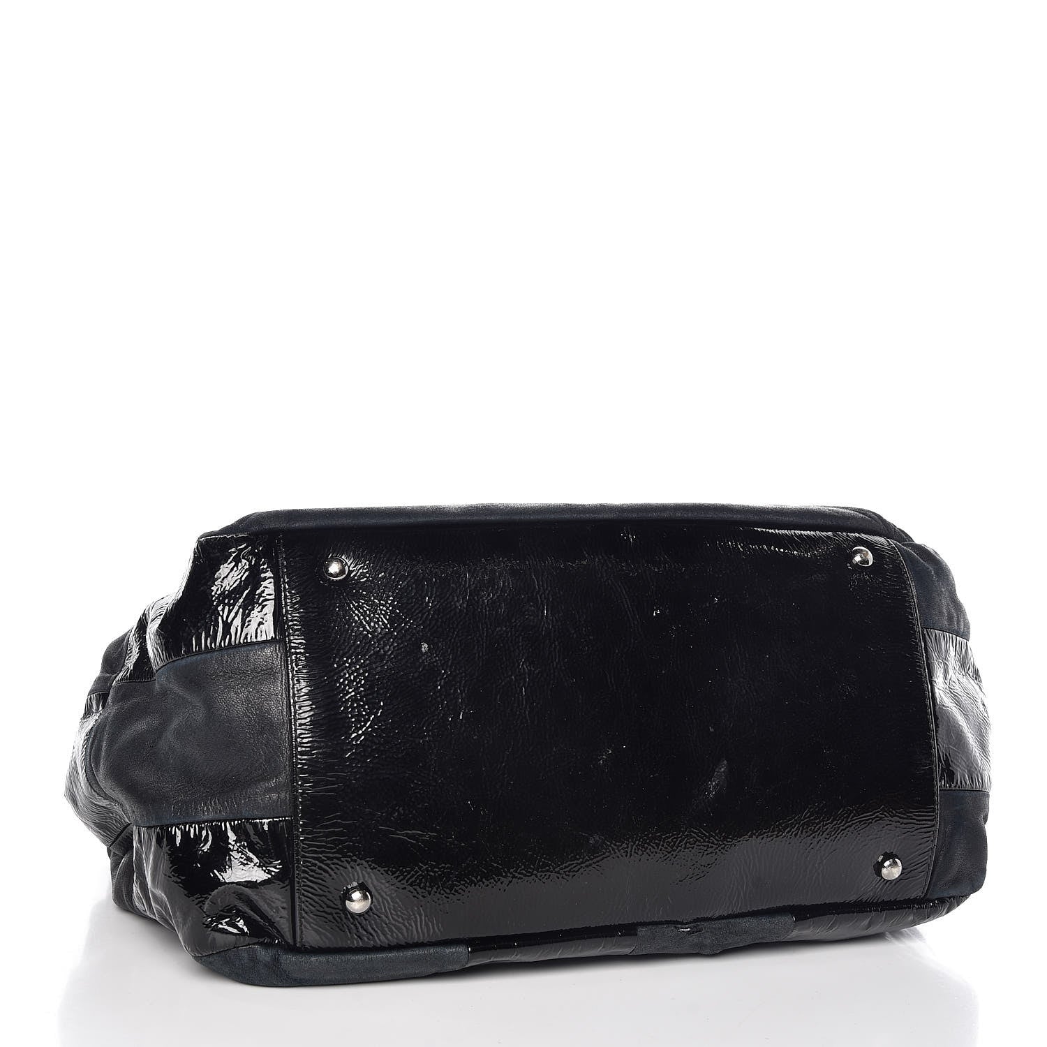 Chanel Lambskin Patent Calfskin Brooklyn Patchwork Flap Black 4 of 10