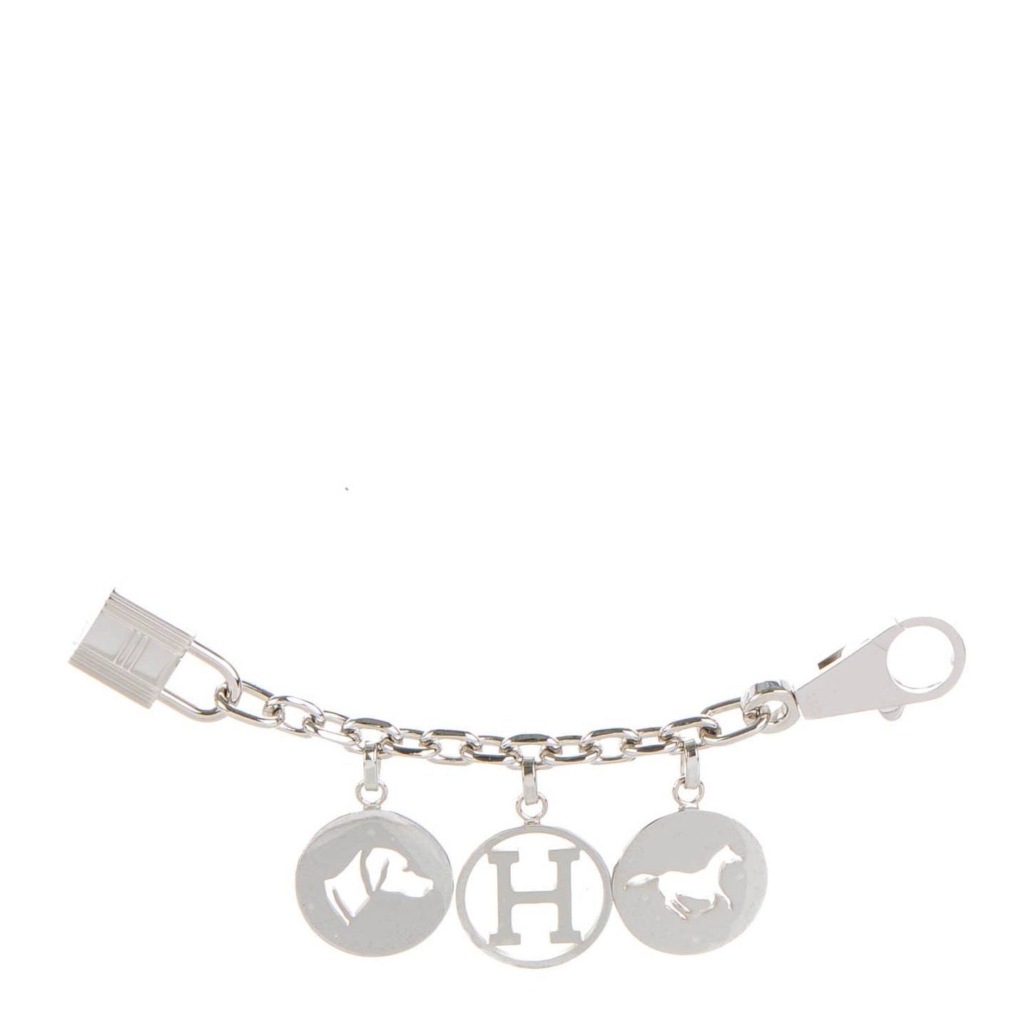 Palladium Breloque Bag Charm Silver