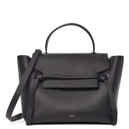 Celine Grained Calfskin Mini Belt Bag Black 1 of 8