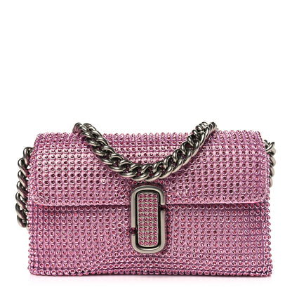 Marc Jacobs The Rhinestone J Marc Mini Shoulder Bag Petal Pink 1 of 10