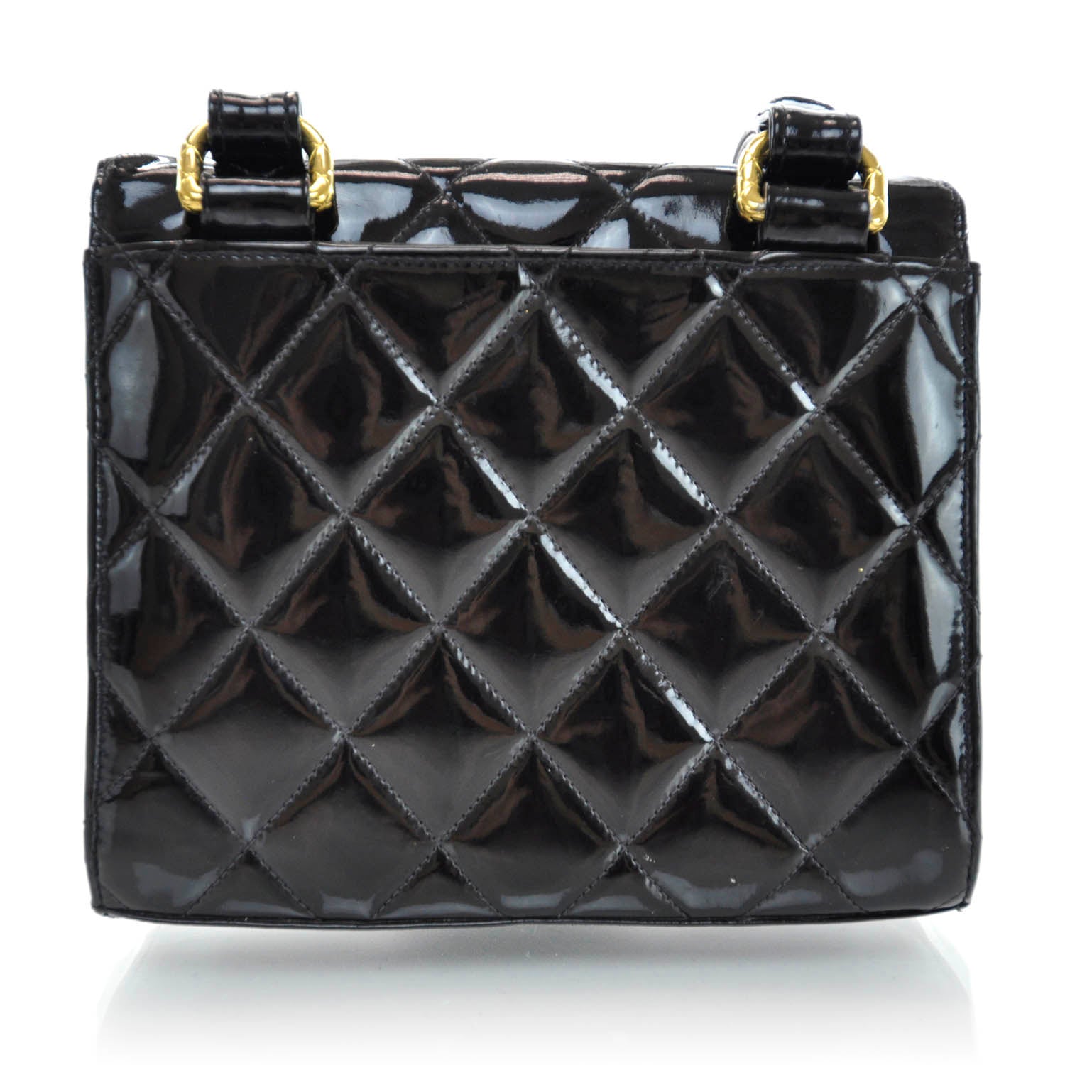 Chanel Patent Flap Bag Black 3 of 12