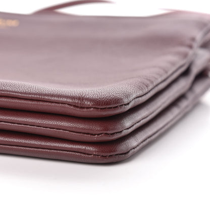 Celine Lambskin Small Trio Crossbody Bag Burgundy 13 of 13
