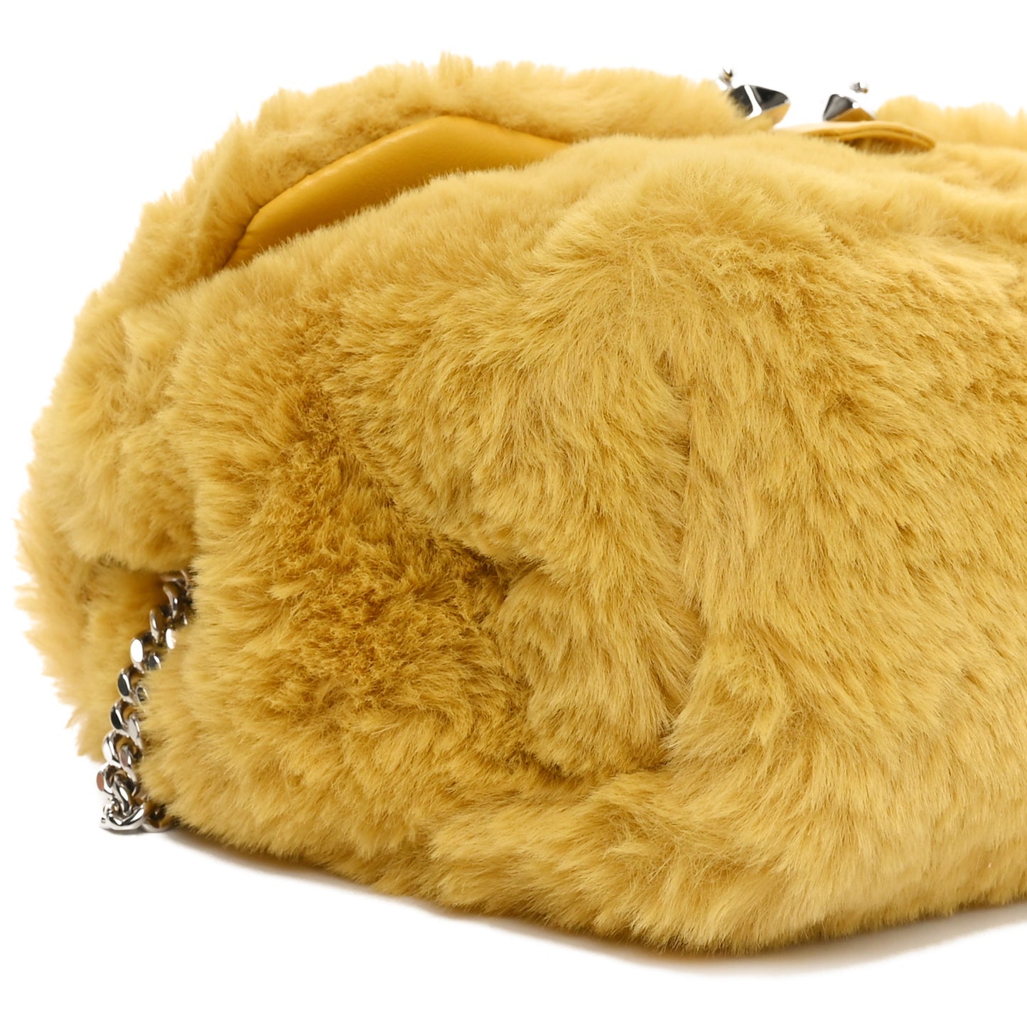Faux Fur Madeline Bag Yellow