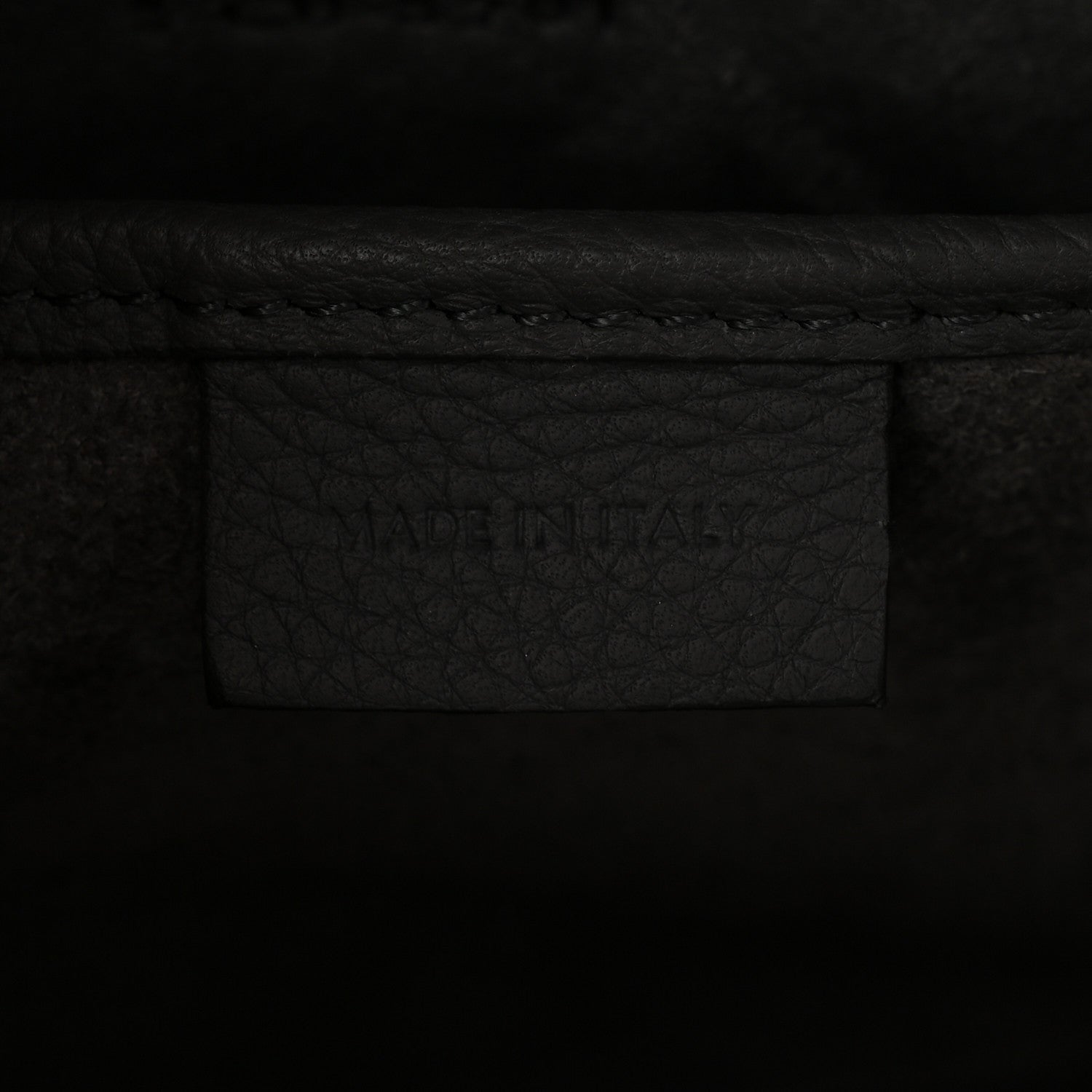Celine Drummed Calfskin Nano Luggage Kohl 7 of 11